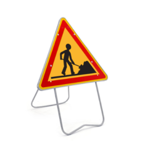 Panneau triangulaire Danger Chantier