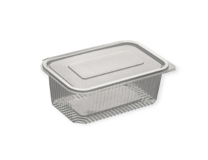 Barquette plastique transparente à couvercle 1000 Ml