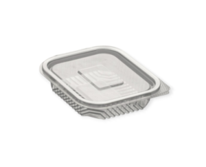 Barquette plastique transparente à couvercle 150 Ml